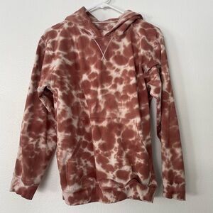 lululemon athletica Tie-Dye Hoodie in Burnt Orange and Cream